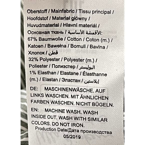 ULLA JOHNSON Button Up Shirt Top Women Plus 24 Gray White Striped Short Sleeves - Picture 6 of 7